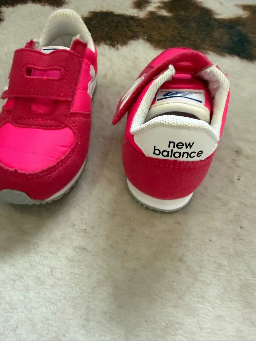 New Balance Baby size 7 Bright Pink Velcro Sneakers